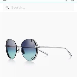 Tiffany & Co. Blue Gradient Sunglasses with Silver Frame Product number:74953239